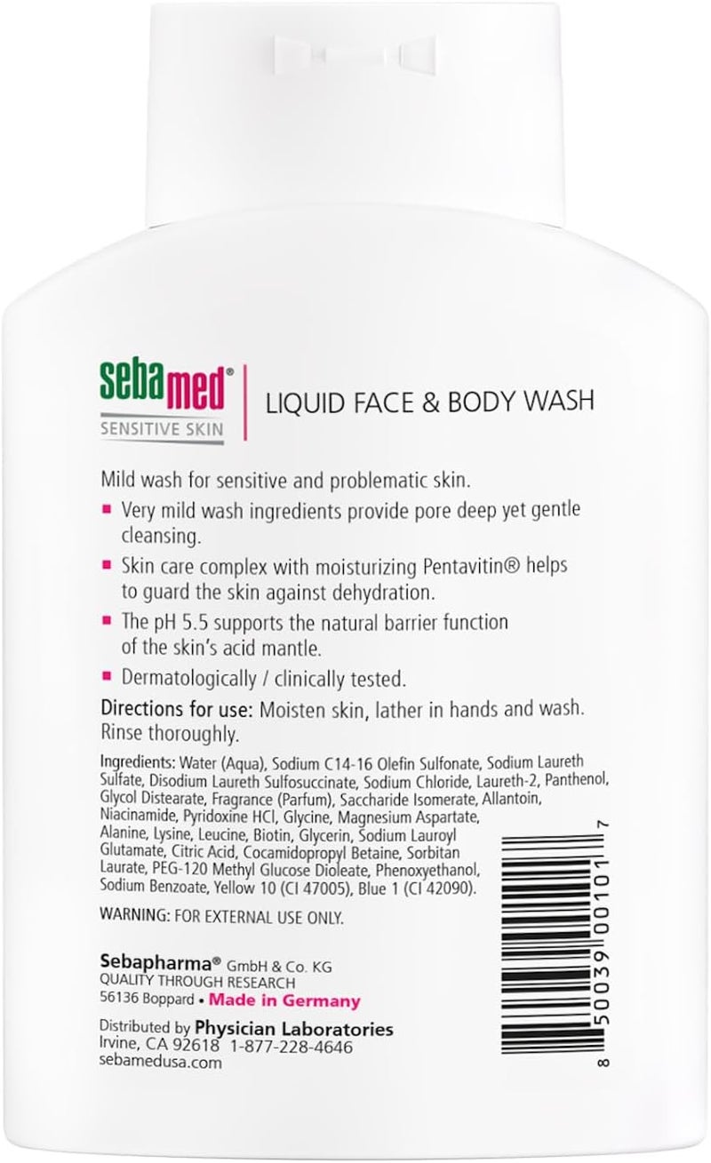 Sebamed Liquid Face & Body Wash for Sensitive Skin - 6.8 Fl Oz (200 mL) - Image 2