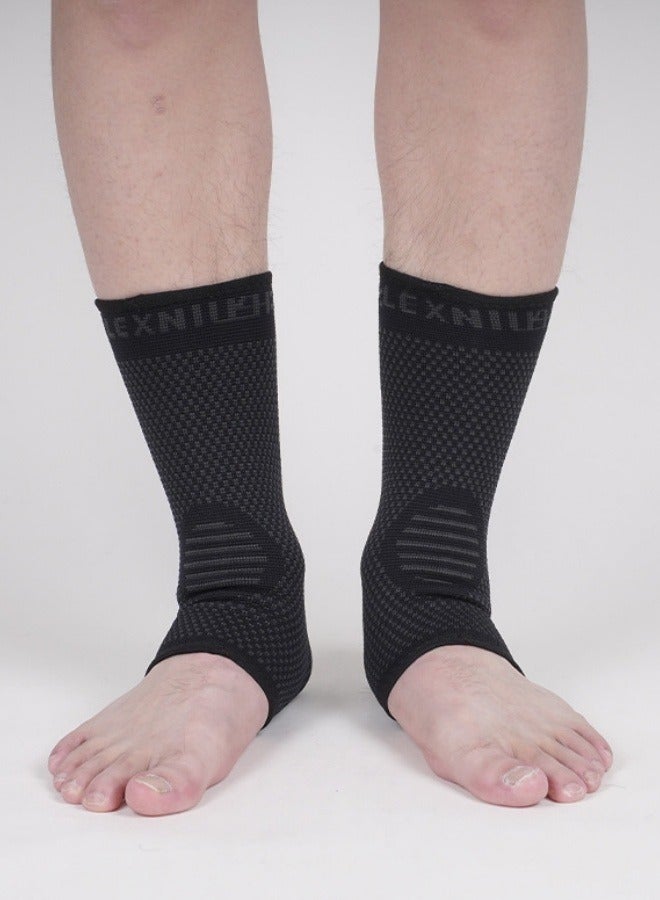 جوارب دعامة القدم والكاحل لالتواء الكاحل - دعامة تخفيف آلام التهاب اللفافة الأخمصية، دعم القدم للألم للنساء والرجال - دعامة كاحل لتندونيتس والتهاب المفاصل، لف لتثبيت الكاحلين - Image 4