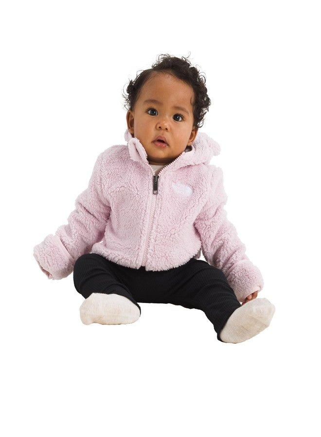 The North Face Baby Campshire Full Zip Hoodie | Cozy Fleece Winter Jacket for Toddlers, Built In Mittens & Attached Hood with Bear Ears, Pale Blossom, 12 Months - Image 1