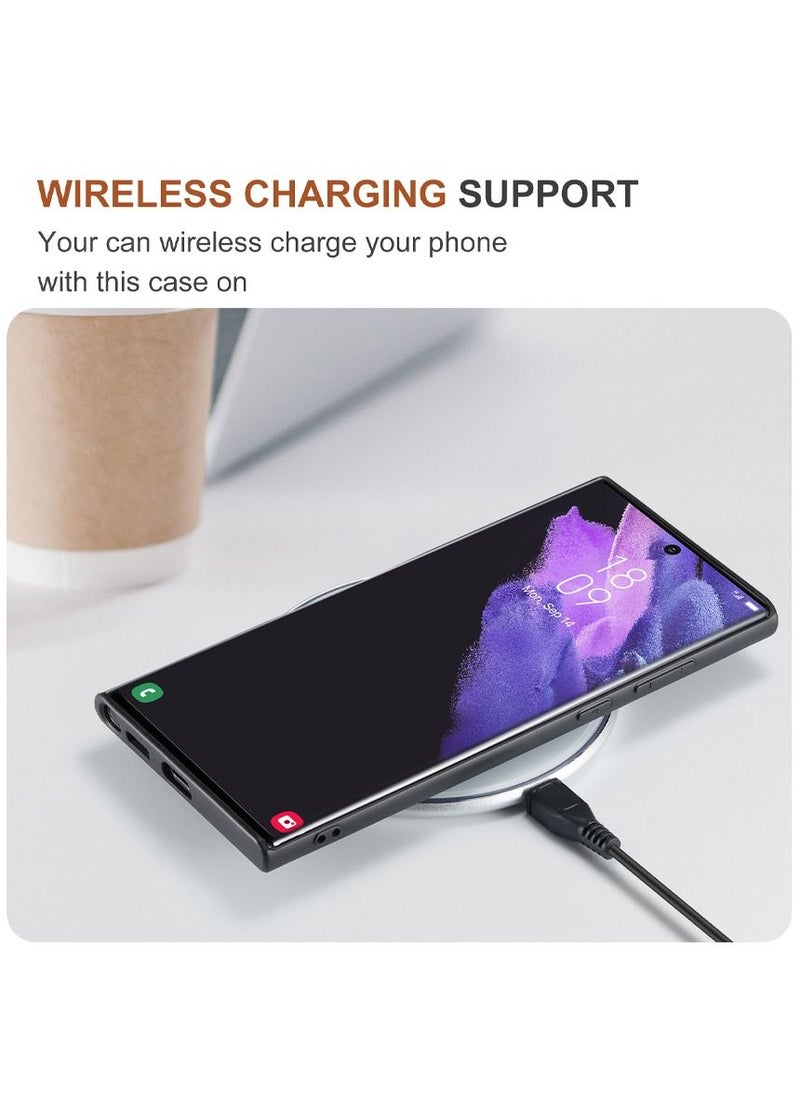Generic - Samsung Galaxy S22 Ultra Magnetic Leather Case Wireless Charging - Image 1