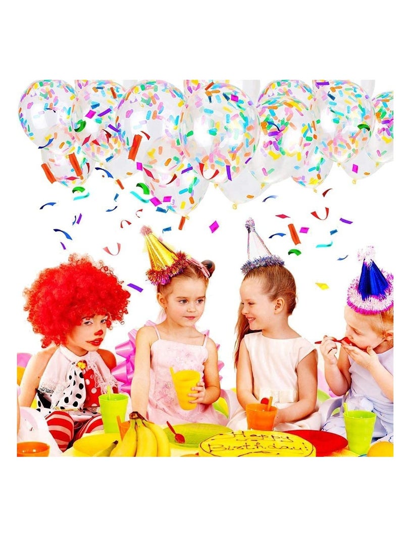 KASTWAVE - Party Balloons, Birthday Balloons Sprinkles Confetti Balloons Pack - Ice Cream Sprinkle Balloons. Latex Balloons, 12-Inch with Confetti for Party Decorations, Wedding & Bridal, Baby Shower (50PCS) - Image 1