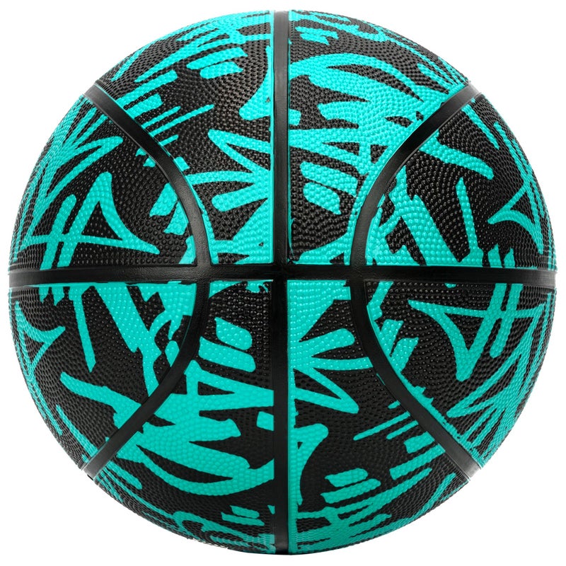 AND1 Fantom Graffiti 28.5 Rubber Basketball - Intermediate Streetball for Indoor/Outdoor Play, Size 6 Includes Pump - Image 3