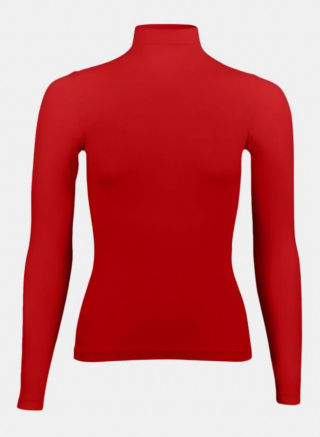 Silvy Lycra Celina High Long Sleeves High Neck Top For Women - Image 1