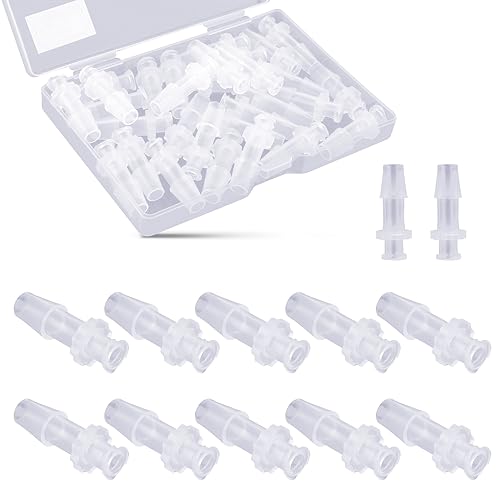 PEUTIER 30pcs Luer Lock Adapter, Clear Female Luer Lock 1/4 Luer Lock Connector Kit Luer Connector - Image 1