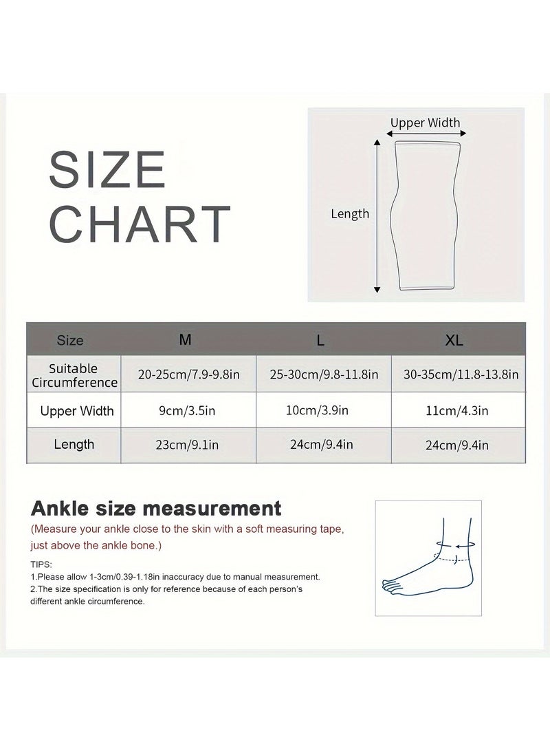 JINGBA SUPPORT Support Ankle Brace - Adjustable Compression Wrap for Running, Hiking & Basketball, Breathable Nylon with Secure Straps（XL） - Image 4