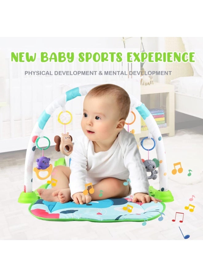 Gonice Play Mats for Baby Gyms, Kick and Play Piano Gym Mats, Detachable Tummy Time Mat with Music and Lights, Musical Electronic Learning Toys, Activity Center for Babies and Toddlers - Image 2