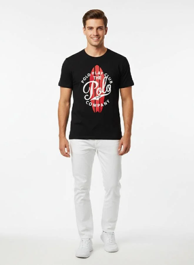 Polo Play Men Graphic Logo Crew Neck T-Shirt