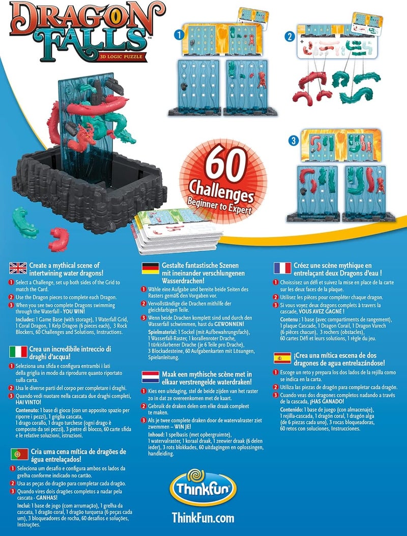 ThinkFun Dragon Falls - 3D Logic Game for Children and Adults - Image 2