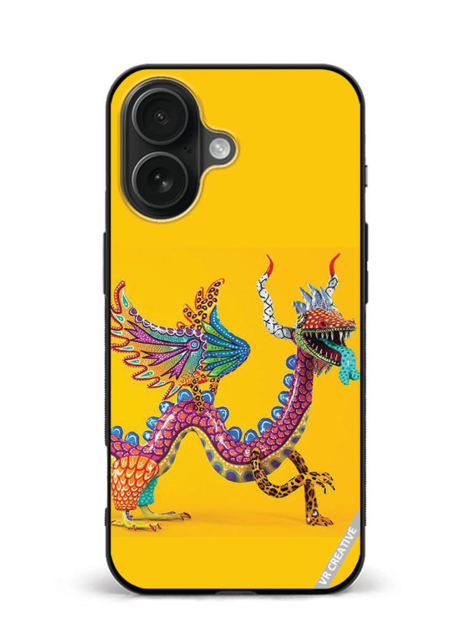 VR CREATIVE Protective Case Cover For Apple iPhone 16 Dragon Design Multicolour