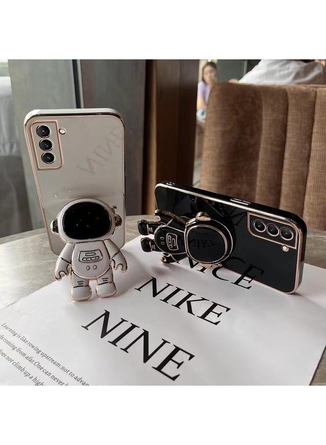 S-TOP Case For Samsung Galaxy A53 5G Plating Astronaut Holder Phone Case - Image 5