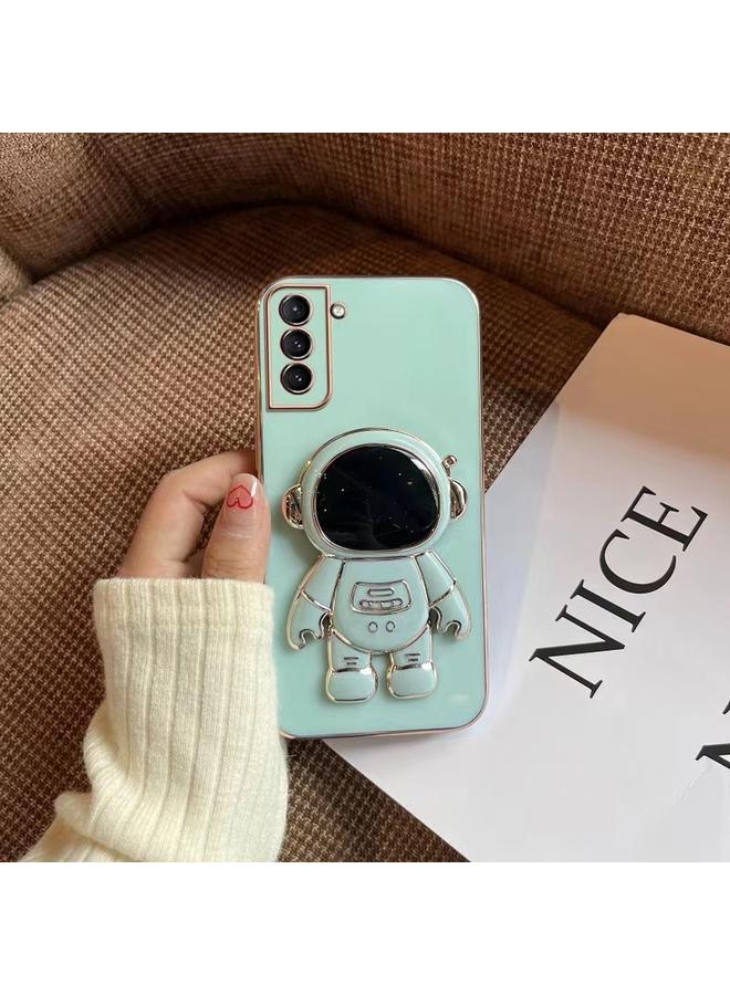 S-TOP Case For Samsung Galaxy A53 5G Plating Astronaut Holder Phone Case - Image 1