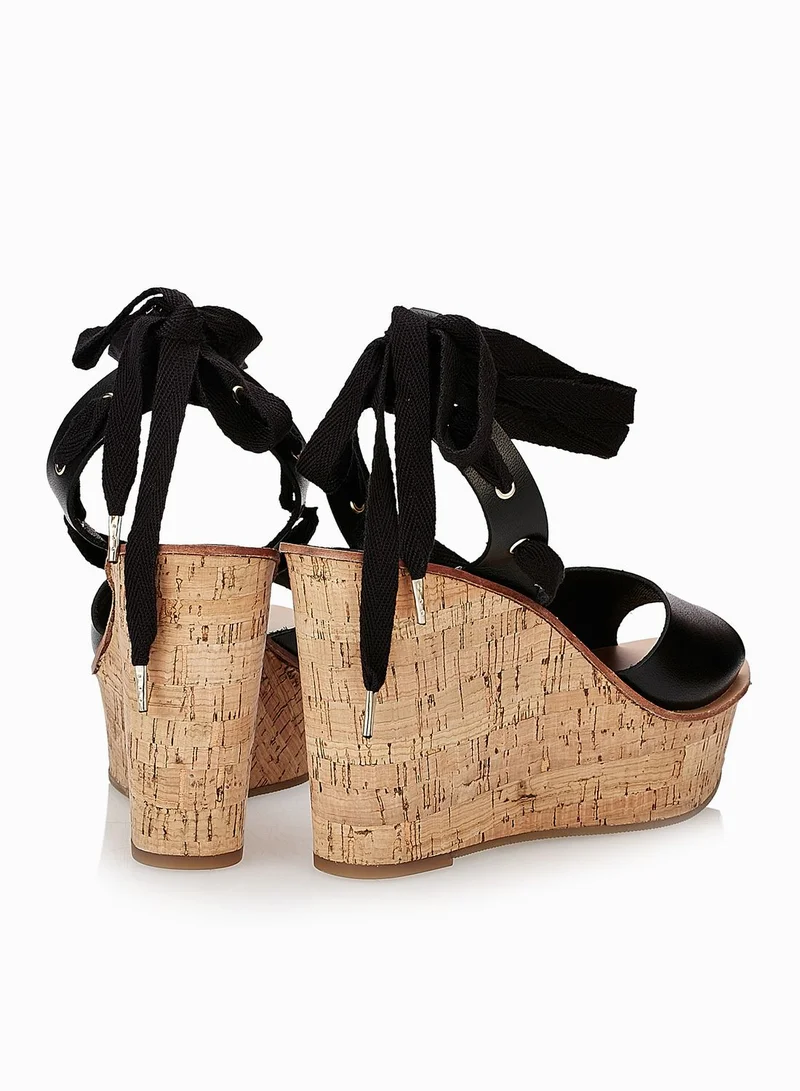 TOPSHOP Wise Cork Wedge Sandals