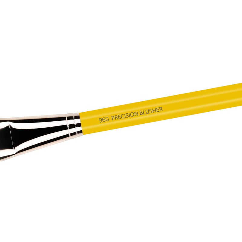 Bdellium Tools Professional Makeup Brush - Studio Series 960 Precision Blusher - With Mix of Soft Synthetic & Natural Fibers, For Pop of Color to the Cheeks (Yellow, 1pc) - Image 4