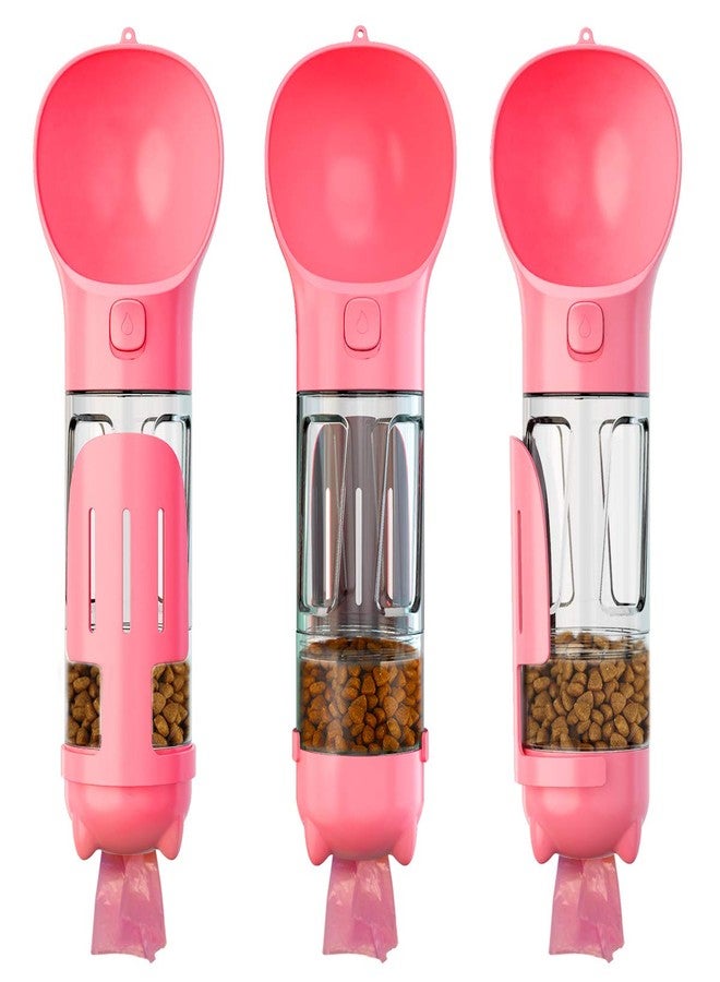 DoqiPaw Dog Travel Water Bottle Leak Proof No Spill Lead Leash Waterer Feeder Accessory Alternative to Dispenser Portable Pet Bowl Large Dogs(500ml) (Pink) - Image 1