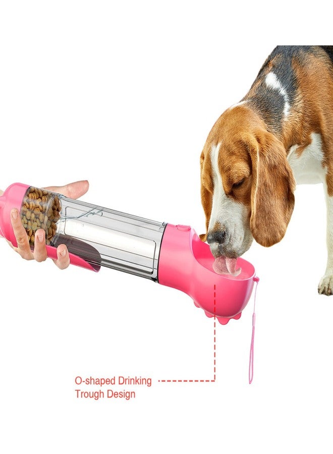 DoqiPaw Dog Travel Water Bottle Leak Proof No Spill Lead Leash Waterer Feeder Accessory Alternative to Dispenser Portable Pet Bowl Large Dogs(500ml) (Pink) - Image 5