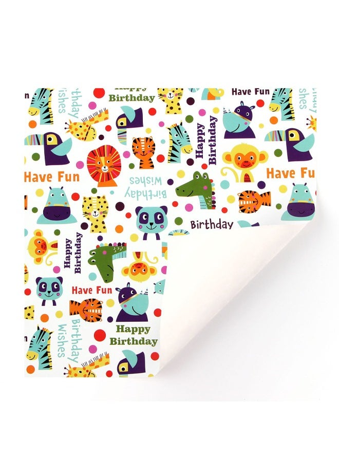 Zeemey 6 Sheets Gift Wrapping Paper With Accessories,Holiday Gift Wrapping Paper,Birthday Gift Box Gift Wrapping DIY, Gift Wrapping Paper for Birthday, Holiday, Wedding, Party,Kids Gift Wrapping (70cmX50cm)  - Image 5