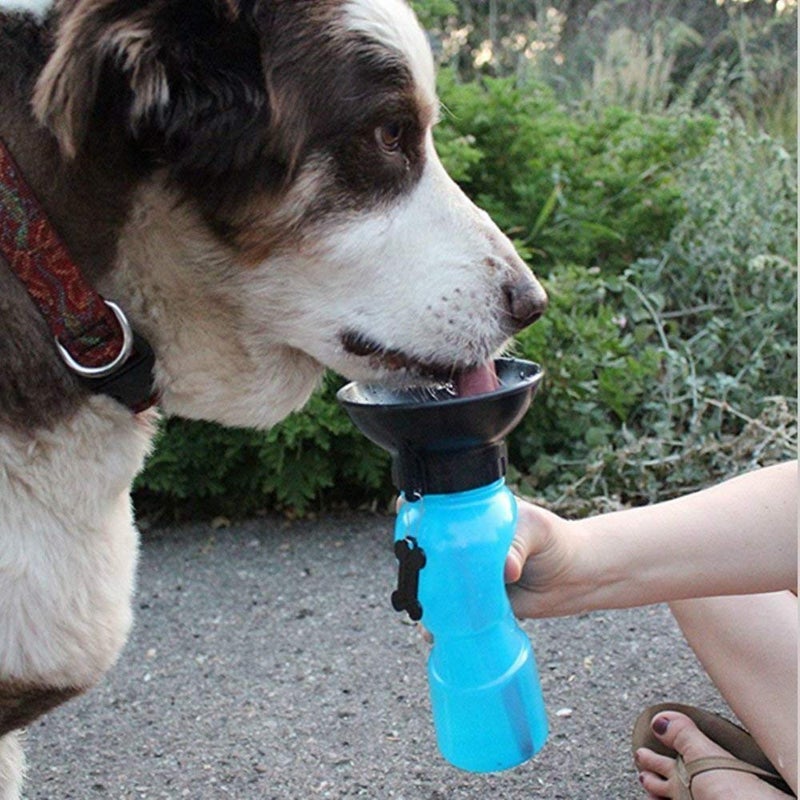 Smitex Dog Water Bowl Bottle Sipper Portable Aqua Dog Travel Water Bottle Bowl 18oz Dog Bottle Auto Dog Mug for Pets - Image 2