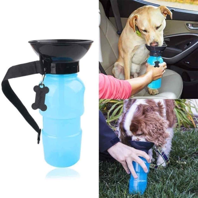 Smitex Dog Water Bowl Bottle Sipper Portable Aqua Dog Travel Water Bottle Bowl 18oz Dog Bottle Auto Dog Mug for Pets - Image 4