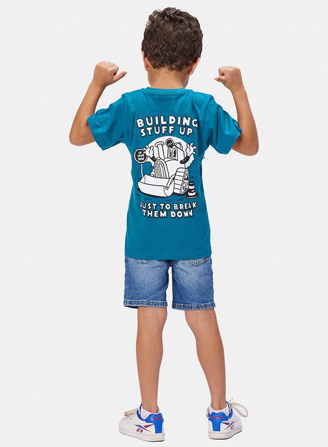 In Your Shoe Build n Break Printed Kids Tee - Image 2