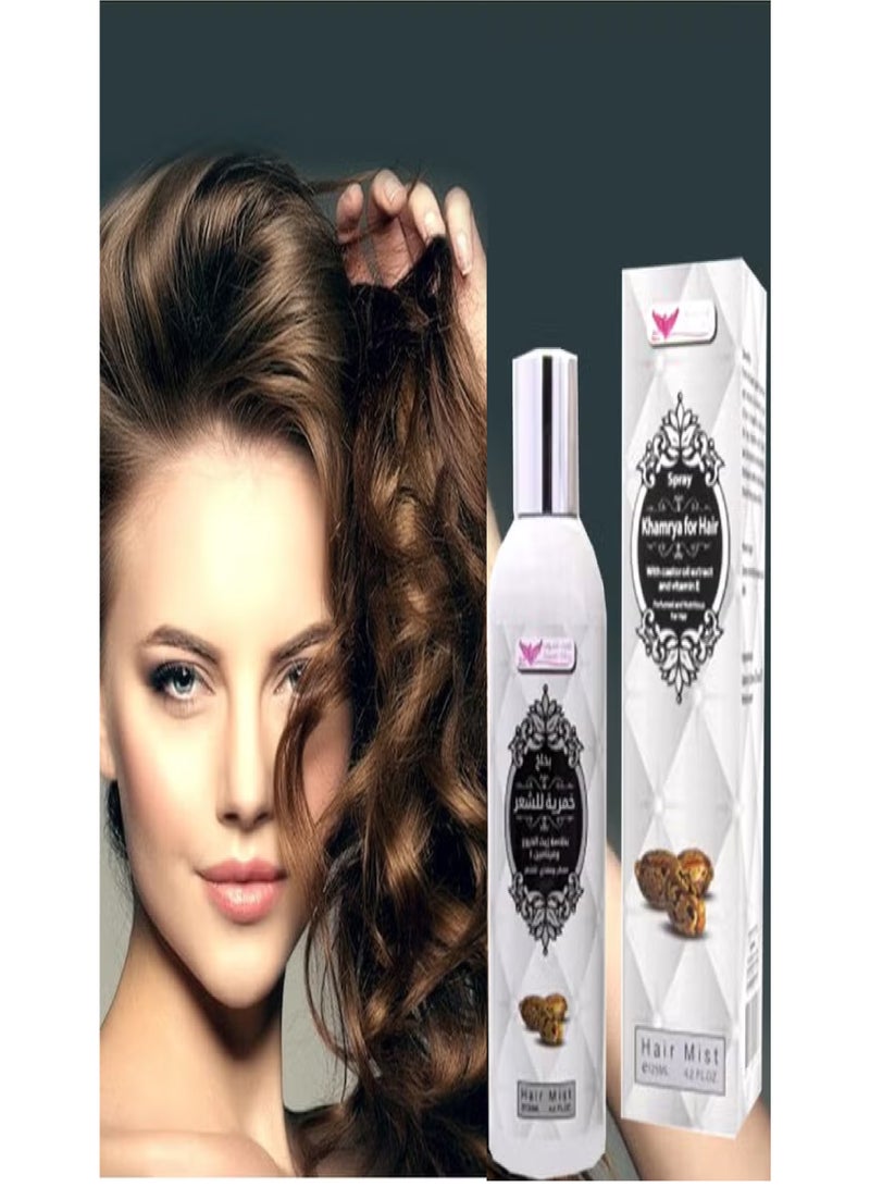Kuwait Shop Hair spray with castor oil and vitamin E 125 ml - Image 2