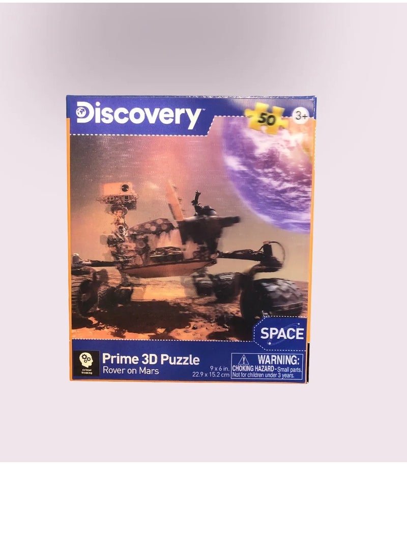 Discovery Prime 3D 50 Pieces Jigsaw Puzzle...... Rover on Mars