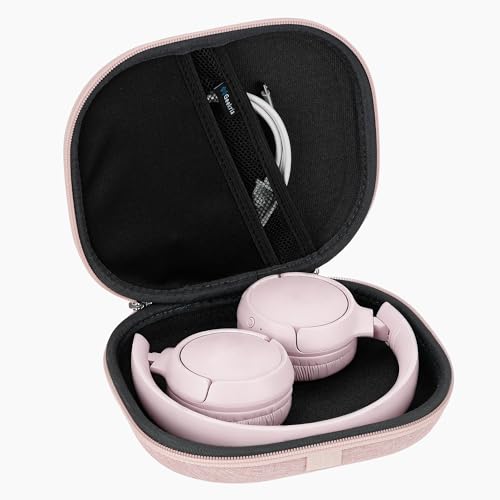 Geekria NOVA OnEar Headphones Case Compatible with JBL Tune 510BT660NC560BT500BT Jr 310BT and More Replacement Hard Shell Travel Bag with Cable Storage Pink - Image 3