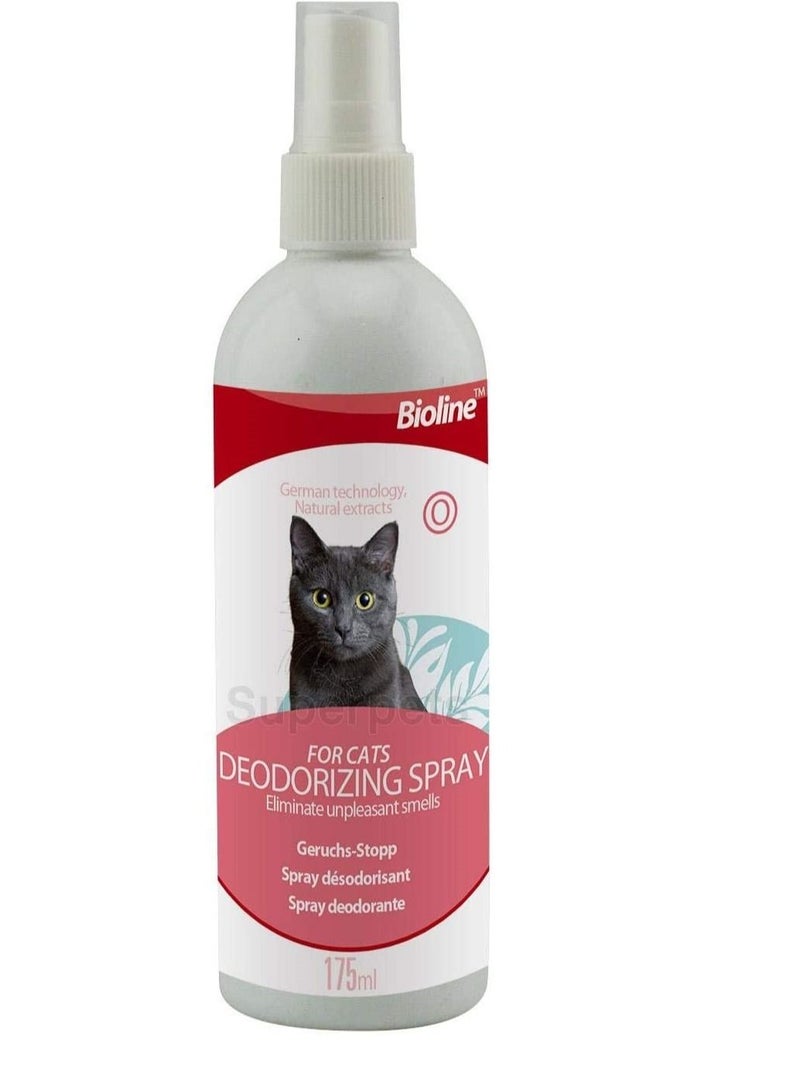 Bioline بخاخ مزيل الروائح الكريهة للقطط من بايولاين 175 مل