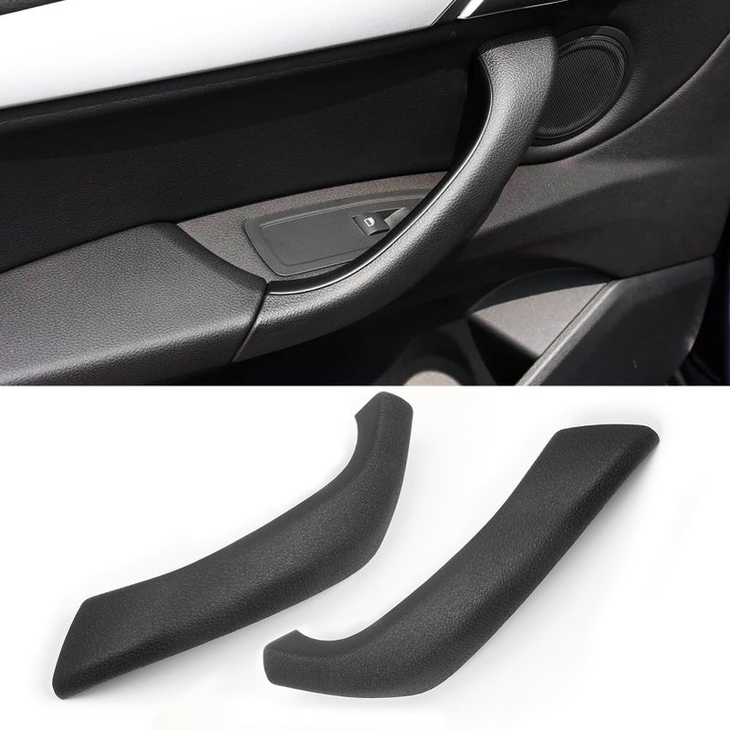 Jaronx Compatible with BMW X1X2 Door Handle Cover Outer Cover Left Right Side Door Handle Replacement Compatible with BMW X1 F48 20162022 X2 F39 20182023 LeftRight Black - Image 2