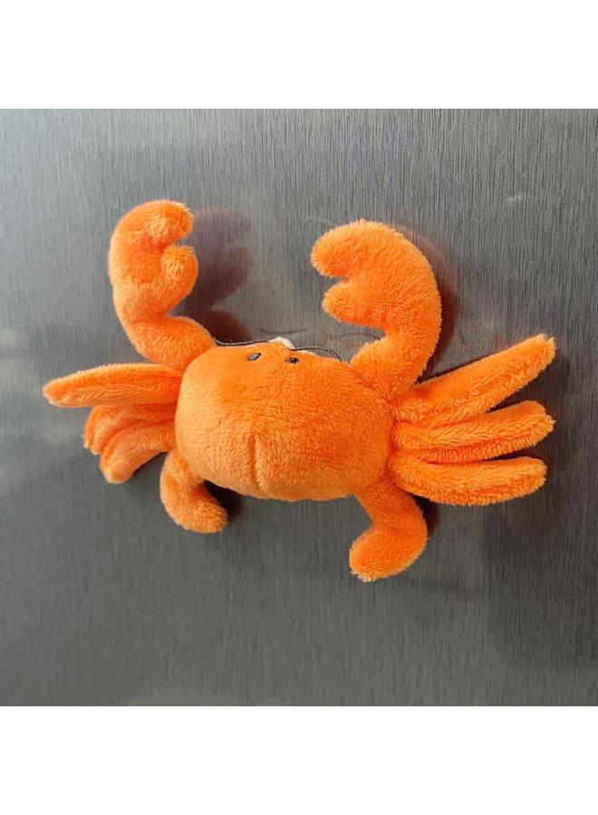 Bluejw Sea Animal Doll Refrigerator Stereo Turtle Plush Toy Cute Underwater World Magnet Clownfish Lobster - Image 1