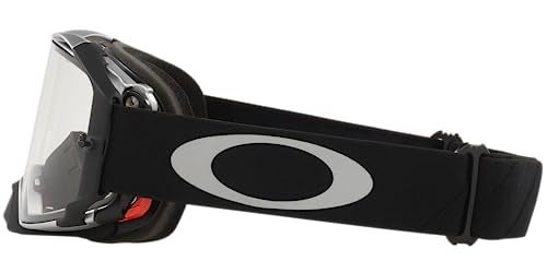 Oakley Airbrake MX Tuff Blocks Black Gunmetal w/Clear - Image 2