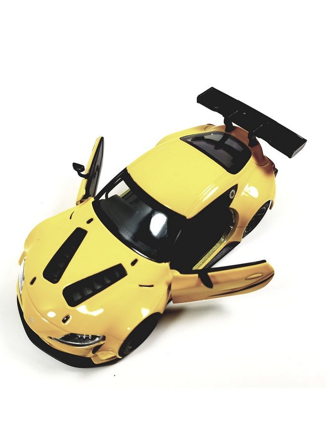 Kinsmart KiNSMART Toyota GR Supra Concept Racing Edition 1/36 Scale Diecast Race Car (Yellow)  - Image 3