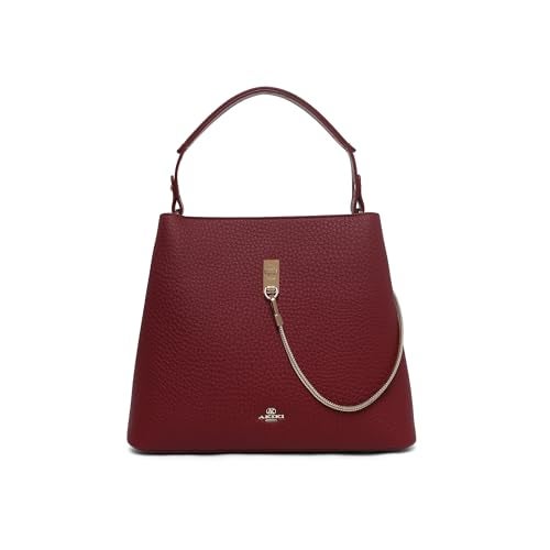 Akiki London Women's Thames Bucket Bag|Statement Chain Detail|Premium textured fabric|Adjustable and Detachable Strap|Internal Zip Pocket|Everyday Handbag for Women - Image 1