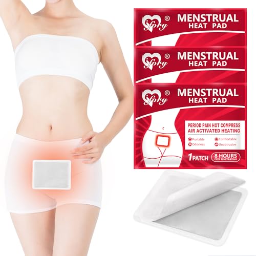 IFORY Heat Patches for Menstrual Cramp Relief Adhesive Heating Patches for Period Cramps Portable Instant Hot Packs Travel Size Heat Pads on Cruise 3 Packs