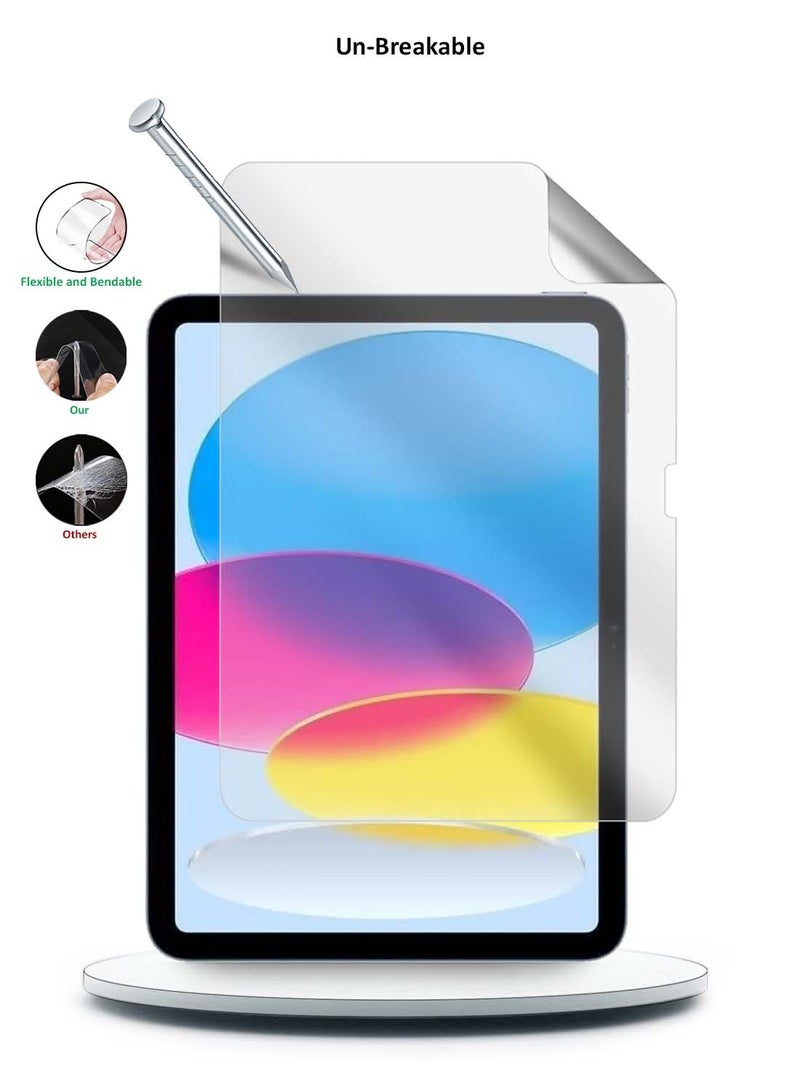 Wtech Apple iPad 2025 (11th Generation) A16 10.9 inch Wtech Premium Pure Hydrogel Matte Film Thin and Flexible Screen Protector (TSHFMN) - Clear - Image 3