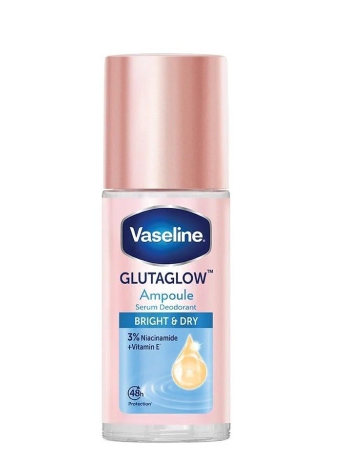 Vaseline Glutaglow Bright And Dry Ampoule Serum Deodorant 45 ML - Image 1