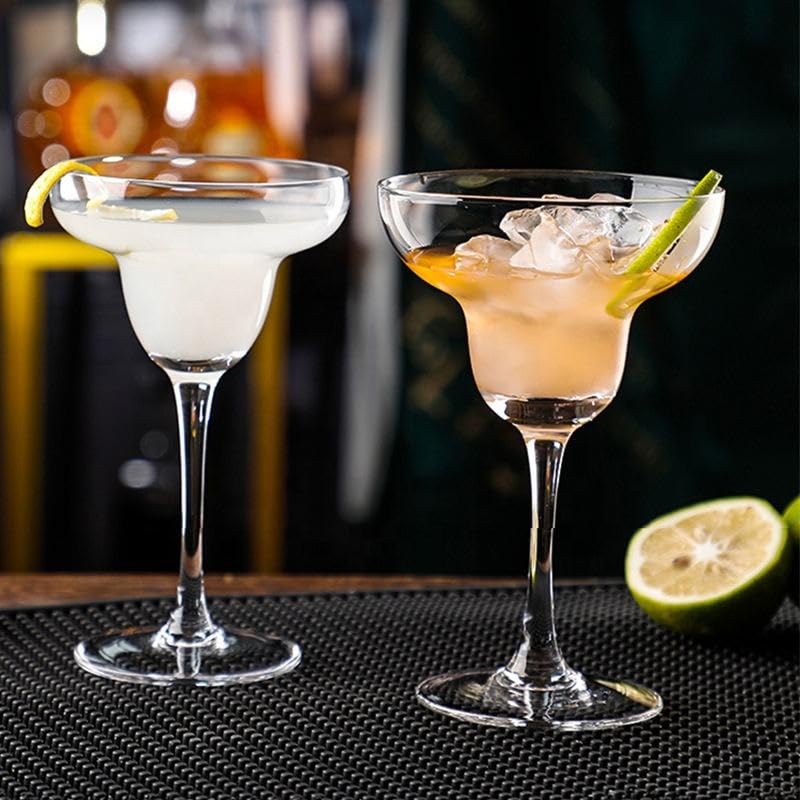 RAHAS Crystal Clear Margarita Cocktail Wine Glasses 200 ML 2 Pcs - Image 1