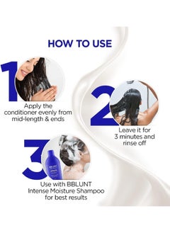 BBLUNT BBLUNT Intense Moisture Conditioner with Vitamin E & Jojoba for Dry & Frizzy Hair - 250 g  - Image 5
