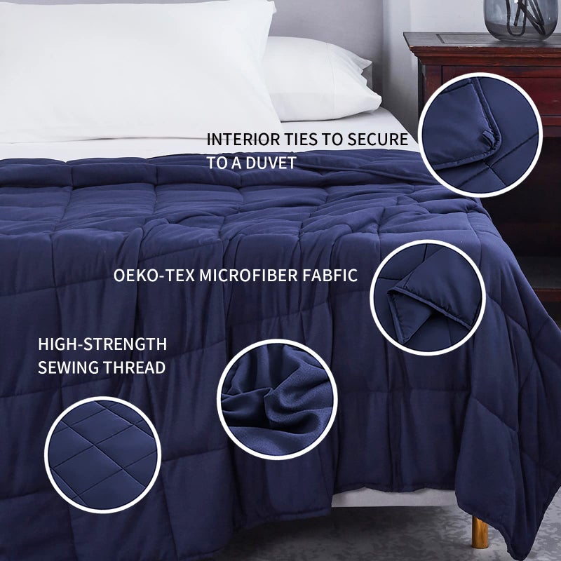 Topcee Weighted Blanket (3lbs 36"x48") Heavy Blanket, Weighted Blanket Cooling Blanket for Sleeping Perfect for 20-40 lbs,Throw Size Breathable Blanket with Premium Glass Bead - Image 4