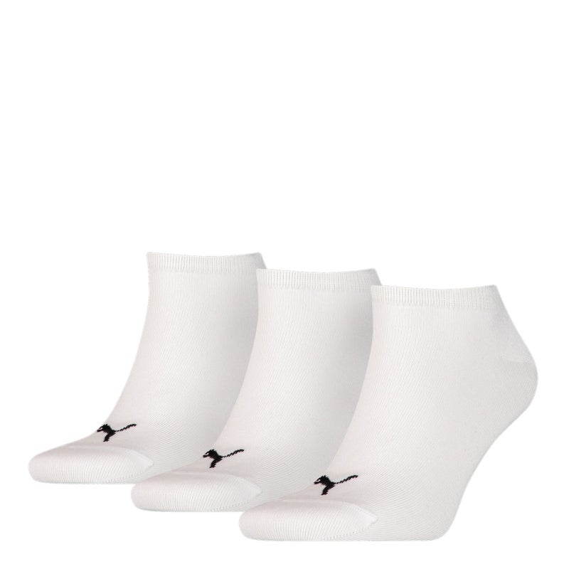Plain Sneaker Trainer Mens White Socks 3 Pack