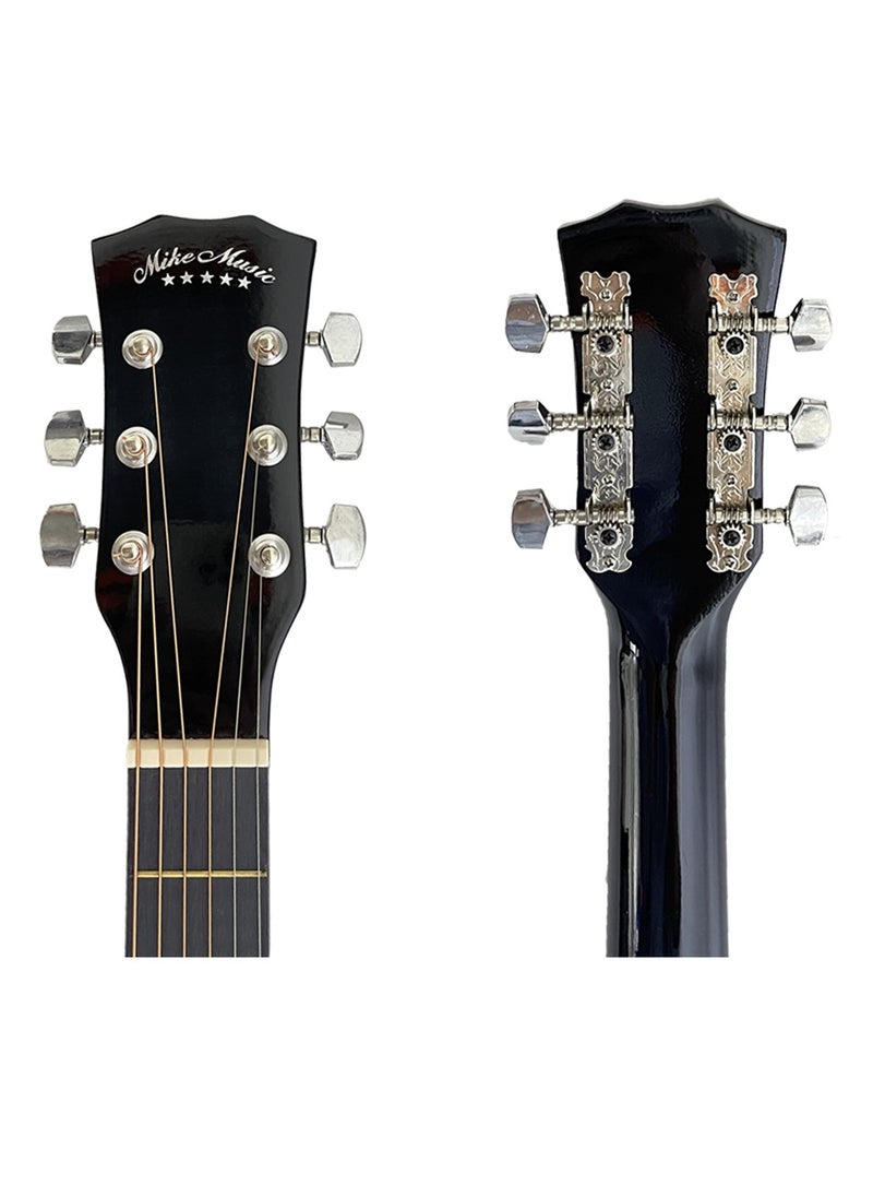 Mike Music 38-Inch Acoustic Guitar with Personalized Graffiti Design – 6 String Right-Handed Guitar for Beginners, Adults & Teens – Includes Gig Bag, Strap, and Picks  - Image 4