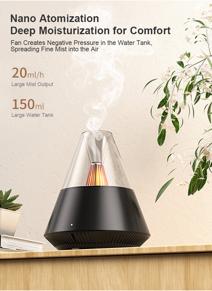 Perfii Premium Ultrasonic Cool Mist Humidifier with 150ml Water Tank Whisper-Quiet Operation, Auto Shut-Off, Ideal for Bedroom, Baby Nursery and Plants  - Image 5