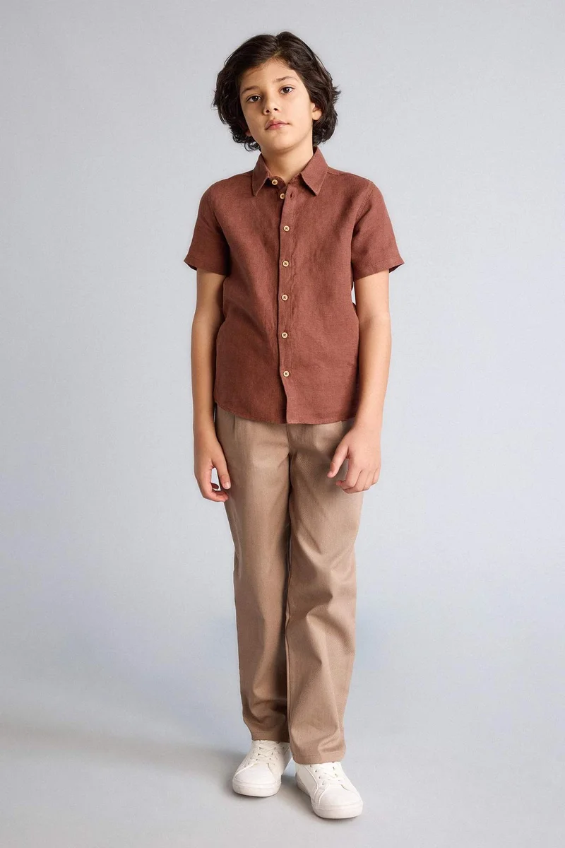ديفاكتو Boy Carrot Fit Gabardine Trousers