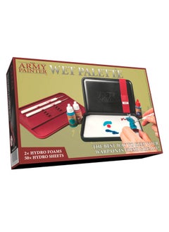 The Army Painter Hydropack Bundle Stay Wet Palette For Acrylic Painting Acrylic Paint Palette 50 Pcs Wet Palette Paper And 2 Wet Pallet Sponges  - Image 1
