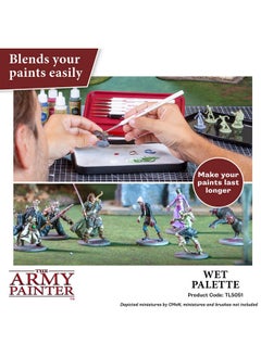 The Army Painter Hydropack Bundle Stay Wet Palette For Acrylic Painting Acrylic Paint Palette 50 Pcs Wet Palette Paper And 2 Wet Pallet Sponges  - Image 2