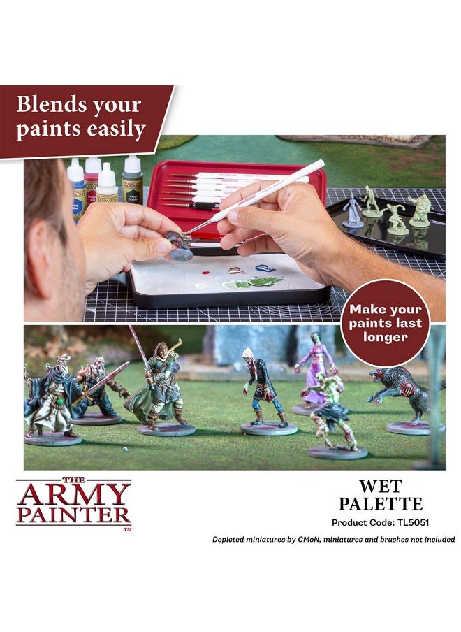 The Army Painter Hydropack Bundle Stay Wet Palette For Acrylic Painting Acrylic Paint Palette 50 Pcs Wet Palette Paper And 2 Wet Pallet Sponges  - Image 2