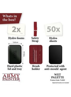 The Army Painter Hydropack Bundle Stay Wet Palette For Acrylic Painting Acrylic Paint Palette 50 Pcs Wet Palette Paper And 2 Wet Pallet Sponges  - Image 5