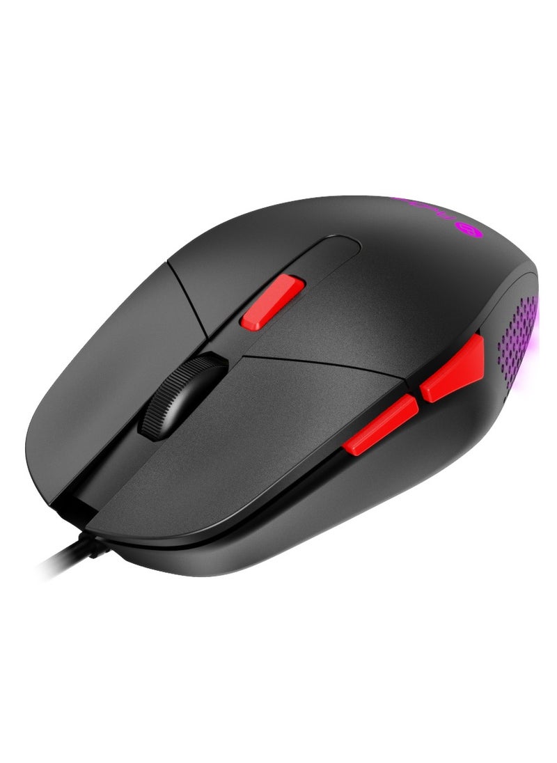 برو واحد ماوس الألعاب الضوئي السلكي ProOne PMG35 مع إضاءة RGB ومفتاح وظيفة 6D ودقة 1200/1600/2400/3200 نقطة في البوصة قابلة للاختيار، ومفتاح وسائط متعددة لأجهزة الكمبيوتر المحمولة وسطح المكتب وما إلى ذلك  - Image 2