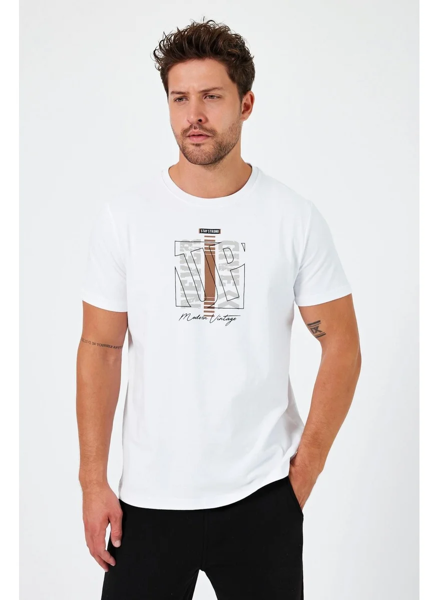 الكسندر جاردي Printed Regular Fit T-Shirt (E24-00213)