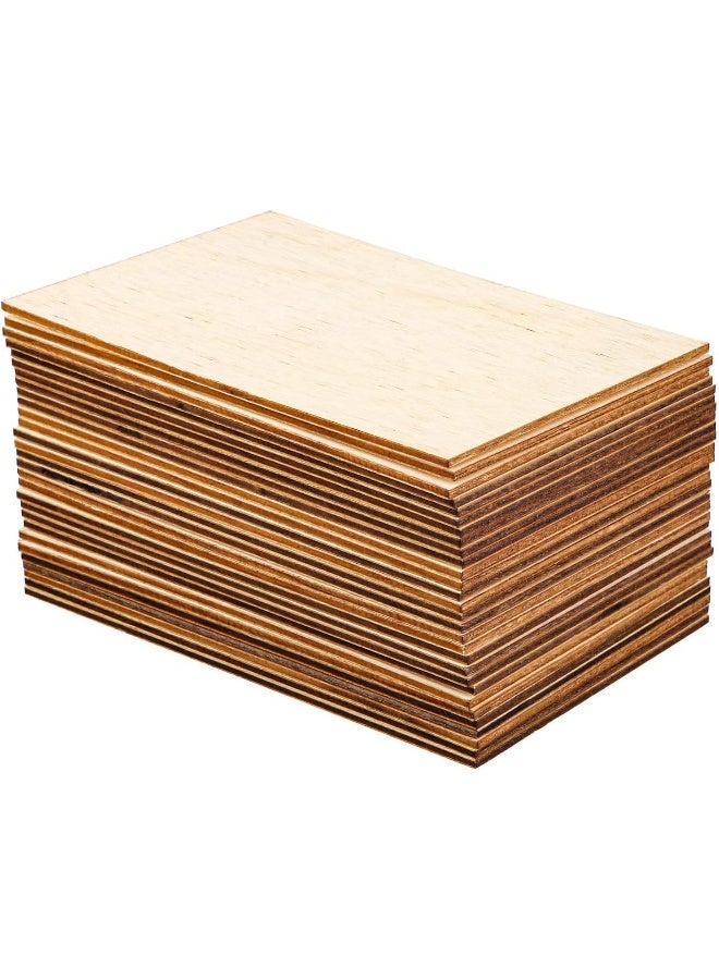 BPA خشب غير مكتمل BPA، 15 ورقة خشب بالسا، لوح خشب رقيق للحرف اليدوية لمشاريع المنازل والطائرات والسفن والقوارب والفنون والحرف اليدوية، مشاريع مدرسية، زينة DIY خشبية (150x100x2 مم) - Image 4