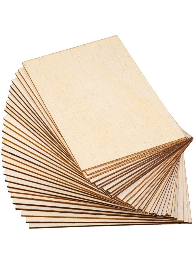 BPA خشب غير مكتمل BPA، 15 ورقة خشب بالسا، لوح خشب رقيق للحرف اليدوية لمشاريع المنازل والطائرات والسفن والقوارب والفنون والحرف اليدوية، مشاريع مدرسية، زينة DIY خشبية (150x100x2 مم) - Image 5